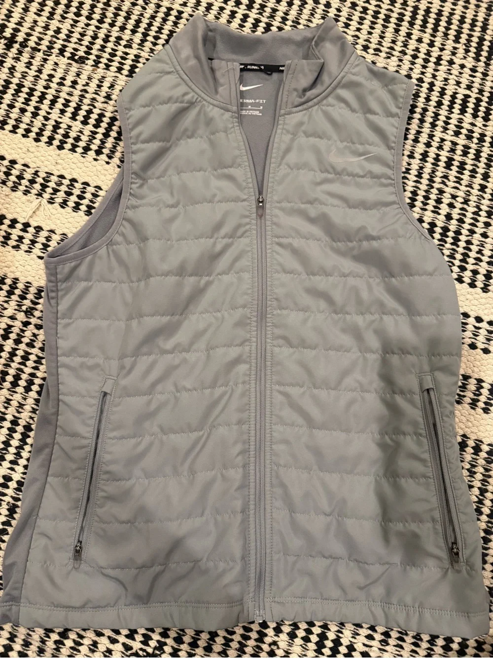 Nike Therma-Fit Black and Gray Running Top